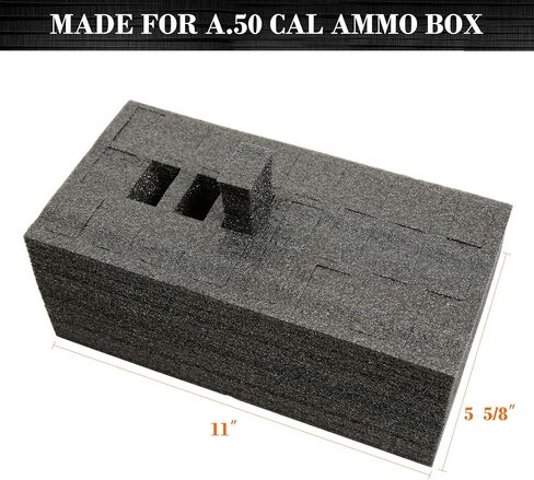Aolamegs 24 Magazine Holder .50 Cal Ammo Can Foam (Pre-Cut, Military Grade Foam) in Saudi Arabia