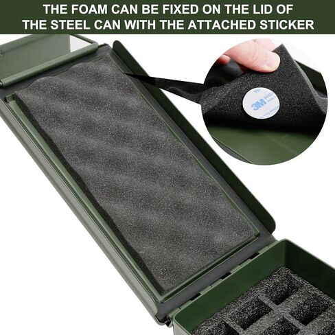 Aolamegs 24 Magazine Holder .50 Cal Ammo Can Foam (Pre-Cut, Military Grade Foam) in Saudi Arabia