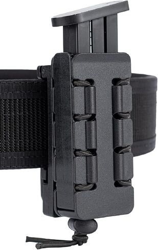 TACNEX Pistol Mag Holder w/Belt MOLLE Rotatable Adjustable Clip 9mm Magazine Holster OWB Mag Pouch fit 2 1/4" Duty Belt MOLLE Carrier Mount in Saudi Arabia