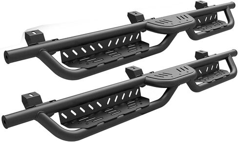 Running Boards Compatible with 2005-2025 Nissan Frontier Crew Cab, Two Stairs 5.1 Inch Width Pickup Trunk Side Steps fit for Frontier 4 Full Doors, Heavy Duty Carbon Steel Textured Step Bars in Saudi Arabia