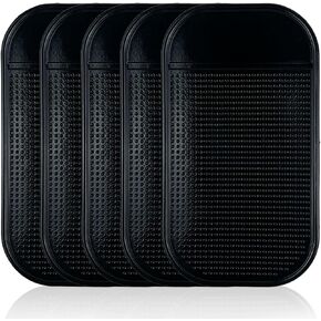 Car Dashboard Non-Slip Mat – 5-Pack Sticky Anti-Slide Extra-Thick Dash Pads for Radar Detectors, Phones, Keys, GPS, Coins, Glass & Metal Items in Saudi Arabia