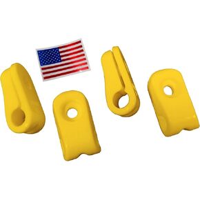 مشابك قناع الوجه القياسية الملونة لأقنعة الوجه ريدل سبيد - 4 عبوات | أجزاء أجهزة تركيب قناع الوجه المتوافقة مع خوذات Riddell Speed ​​& Victor (أسود) - شبكة خضراء in Kuwait