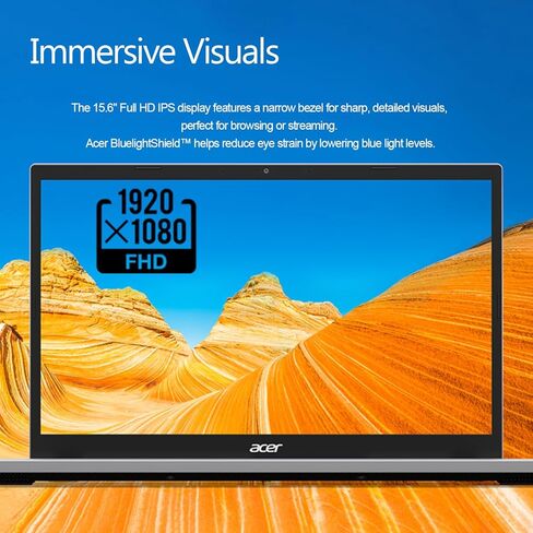 كمبيوتر محمول acer Aspire Go 15 • شاشة عرض عالية الدقة مقاس 15.6 بوصة • الجيل التالي من Intel Core i3 N355 (8 النواة، حتى 3.9 جيجا هرتز) • مفتاح Copilot AI • Microsoft Office • HDMI • Windows 11 Home • WOWPC USB (ذاكرة وصول عشوائي سعة 16 جيجابايت | محرك أ in Kuwait