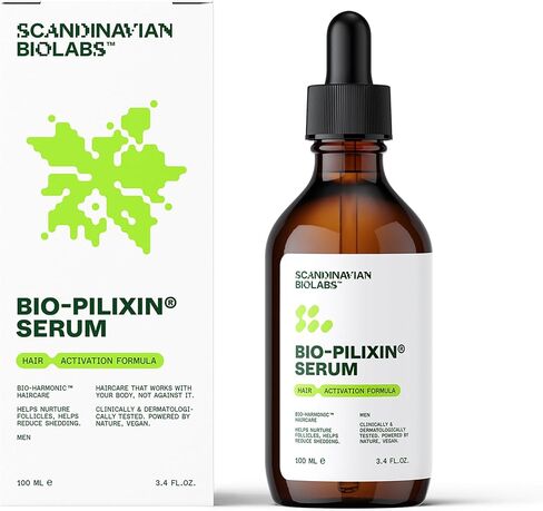 سيروم الاسكندنافية Biolabs Bio-Pilixin® للرجال | يساعد على تقليل تساقط الشعر بسبب التقصف، ويساعد على تنشيط نمو الشعر، وتكنولوجيا الخلايا الجذعية، واستخدام يومي خالٍ من الأدوية، وتم اختباره سريريًا، 100 مل/ 3.4 أونصة in Saudi Arabia