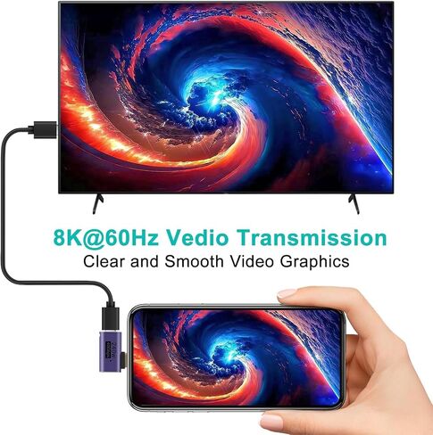2pcs 90 Degree Right Angle USB C Male to Female Adapter, USB Type C Adapter Extender Support 240W, 40Gbps, 8K@60Hz for Steam Deck, MacBook,Thunderbolt ect(Side Bend 90°) in Saudi Arabia