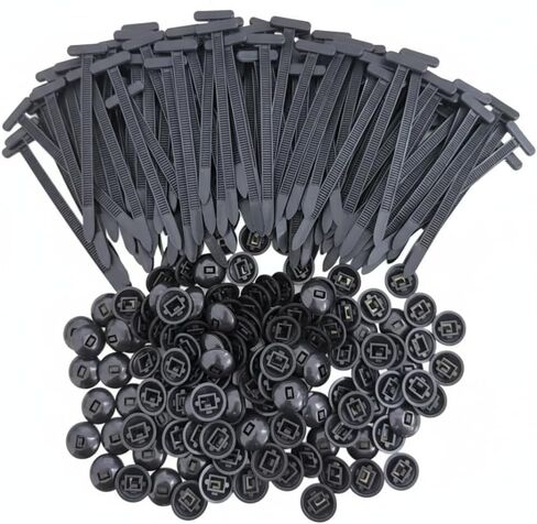 120pcs Car accessories Universal Cable Tie Buckle for Car,cable ties,zip ties，cable tie buckle，nylon universal cable tie buckle，grip auto zip tie buckles（120 ） in Saudi Arabia