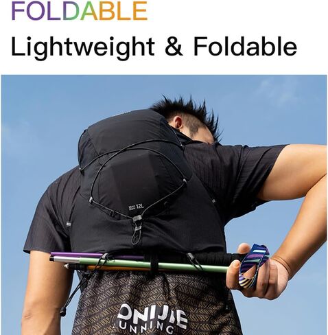 AONIJIE Trekking Poles -2 Ultralight Collapsible Carbon Fiber Hiking Poles with Anti-Shock and Quick Lock System, Folding Walking Sticks for Hiking, Camping in Kuwait