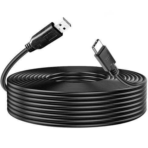 USB C to USB A 50ft, Long USB2.0 Cable USB A to Type C (NOT Fast Charging) Long USB2.0 Cable Data for PS5, Keyboard, Mouse and MacBook, laptops, Tablets, Portable Monitors, etc More in Saudi Arabia