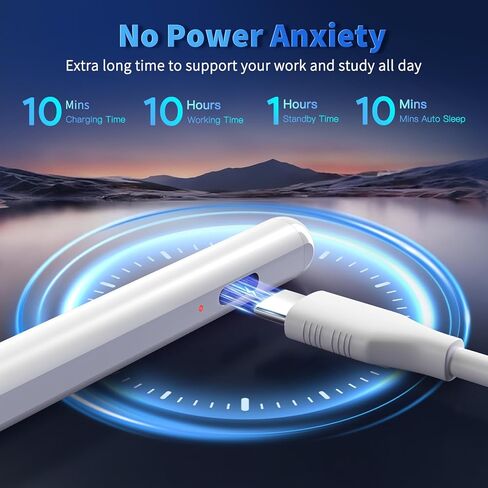 iPhone iPad Pencil for iOS & Android Touch Screens, New Designed 10 Mins Fast Charge Universal Stylus Pen for Apple iPad Pro, Air, Mini, (Palm Rejection) iWatch, iPhone, Samsung, Tablet All Devices in Kuwait