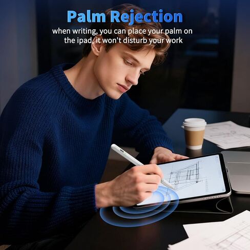 iPhone iPad Pencil for iOS & Android Touch Screens, New Designed 10 Mins Fast Charge Universal Stylus Pen for Apple iPad Pro, Air, Mini, (Palm Rejection) iWatch, iPhone, Samsung, Tablet All Devices in Kuwait