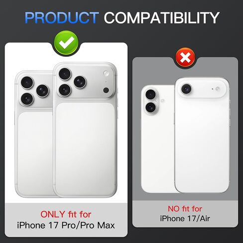واقي عدسة الكاميرا Suoman لهاتف iPhone 17 Pro/Pro Max، [ألماسي] 9H زجاج مقسى فائق مضاد للخدش وواقي عدسة مستقل لامع - فضي in Saudi Arabia