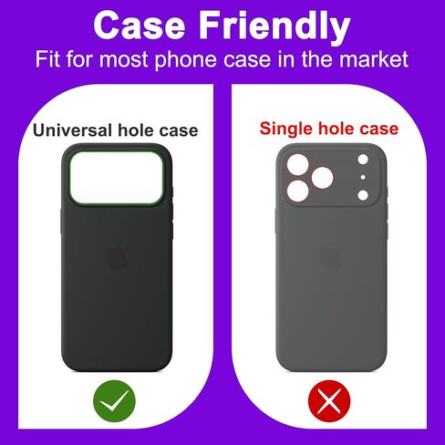 2 Pack Camera Lens Protector for iPhone 17 Pro Max[ Drop Protection ] AR Tempered Glass Strong Adsorption Metal Camera Cover Screen | Silvery Finish in Saudi Arabia