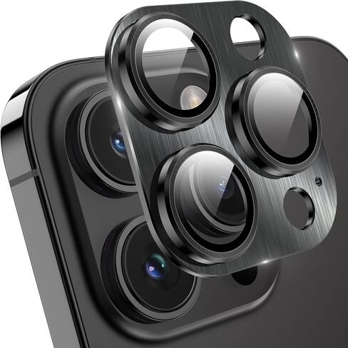 YWXTW Designed for iPhone 17 Pro Max Camera Lens Protector, [1:1 Perfect Fit] Full Coverage Matte Metal Tempered Glass Camera Screen Cover Accessories, Case Friendly (Cosmic Orange, iPhone 17 Pro Max) in Saudi Arabia