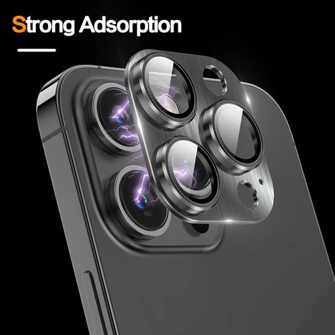 YWXTW Designed for iPhone 17 Pro Max Camera Lens Protector, [1:1 Perfect Fit] Full Coverage Matte Metal Tempered Glass Camera Screen Cover Accessories, Case Friendly (Cosmic Orange, iPhone 17 Pro Max) in Saudi Arabia