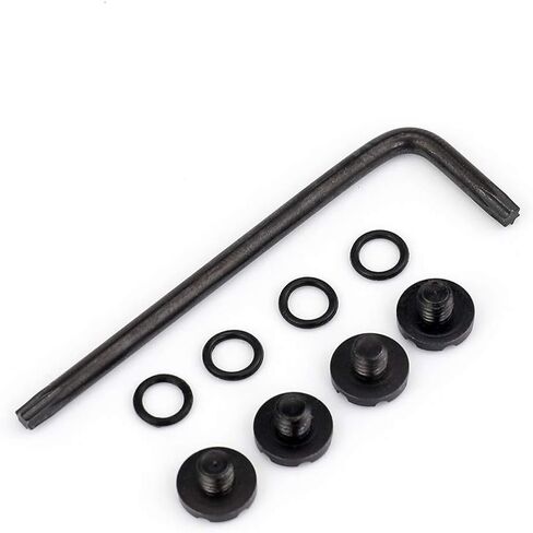 Cool Hand Gun Grips Screws for Sig Sauer P226, P228, P229 Grips, 4 Stainless Steel Screws, 4 O Rings, Torx Key Included, 3 Colors for Your Choice, Black/Gold/Rainbow Colors in Saudi Arabia
