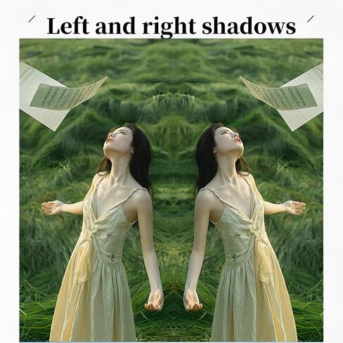 Mirror Reflection Clip Kit for iPhone,Smart Phone Camera Mirror Reflection Clip Kit with Mirror Effect Lens,No Edit Needed Creates Stunning Reflections Instantly-White in Saudi Arabia