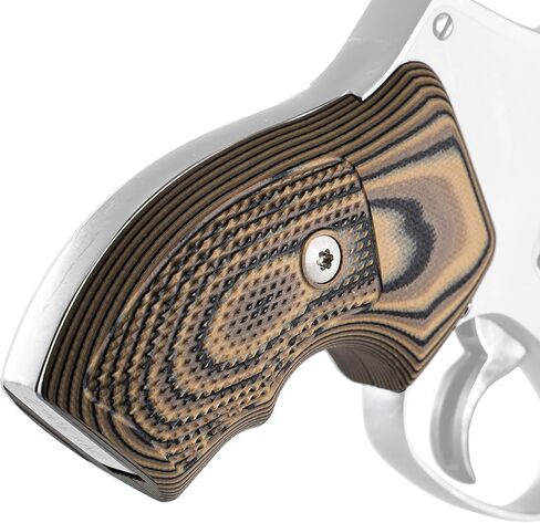 VZ Grips Smith & Wesson J-Frame قبضة المسدس الماسي التكتيكي، تكتيكية، راحة فائقة، تحكم فائق، صنع في الولايات المتحدة الأمريكية، لوحتان in Kuwait