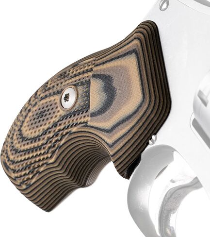 VZ Grips Smith & Wesson J-Frame قبضة المسدس الماسي التكتيكي، تكتيكية، راحة فائقة، تحكم فائق، صنع في الولايات المتحدة الأمريكية، لوحتان in Kuwait