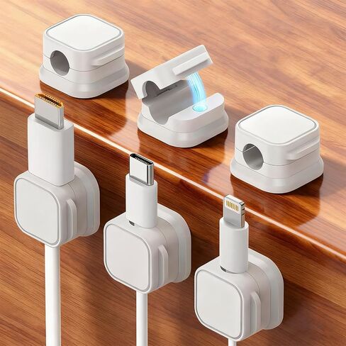 6PCS Cable Organizer, Management Tool for Tidy Wires, Practical Holder for Home Office Desk Use(Black) in Saudi Arabia
