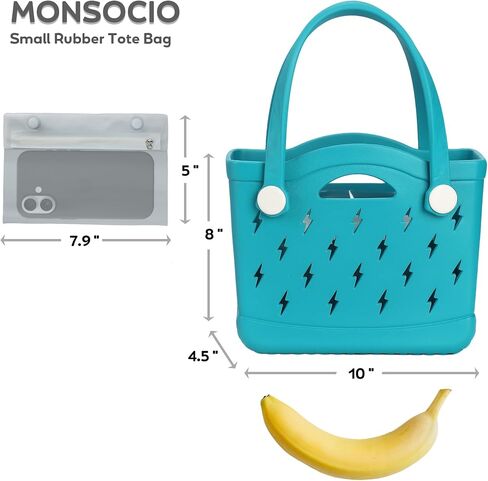 Rubber Beach Tote Bag, Waterproof Modern Design Double Handle, Small Travel Pool Swim EVA Bags in Saudi Arabia