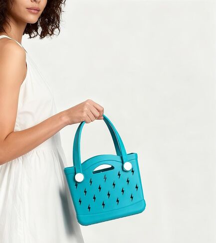 Rubber Beach Tote Bag, Waterproof Modern Design Double Handle, Small Travel Pool Swim EVA Bags in Saudi Arabia