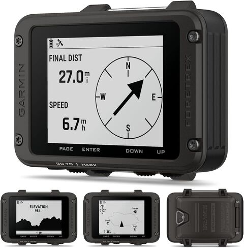 Wearable4U - Garmin Foretrex 801 Wrist-Mounted GPS Navigator with Tactical Features,with Strap with AAA Batteries and E-Bank Bundle in Saudi Arabia