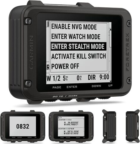 Wearable4U - Garmin Foretrex 801 Wrist-Mounted GPS Navigator with Tactical Features,with Strap with AAA Batteries and E-Bank Bundle in Saudi Arabia