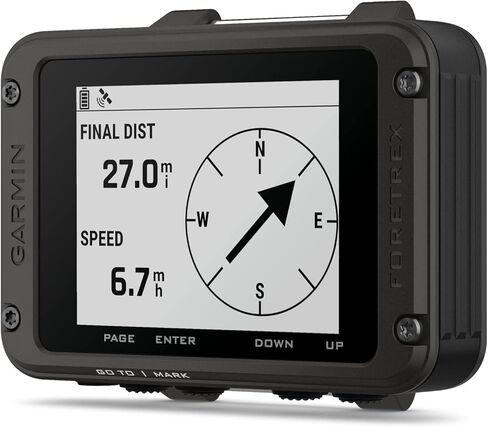 Wearable4U - Garmin Foretrex 801 Wrist-Mounted GPS Navigator with Tactical Features,with Strap with AAA Batteries and E-Bank Bundle in Saudi Arabia
