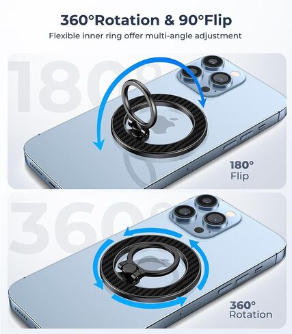【جميع المعادن، لامعة للغاية】 حامل حلقة هاتف مغناطيسي لـ Magsafe، حامل حامل بحلقة إصبع مغناطيسية، متوافق مع ملحقات Mag Safe للنساء iPhone 16 e,15,14,13,17 Pro/Max/Plus in Kuwait