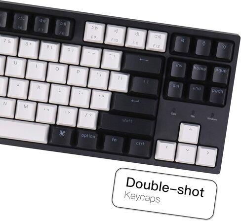 Keychron C1 Wired Mechanical Keyboard TKL, RGB Backlit with Double-Shot ABS Keycaps, 87 Keys Hot-Swappable Pre-lubed Tactile Switch Compatible with Mac Windows in Saudi Arabia