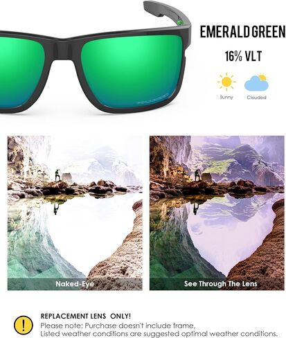 عدسات BLAZERBUCK مستقطبة مضادة للملح وقطعة أنف لنظارة Oakley Crossrange OO9361/Crossrange Asian Fit OO9371 الشمسية in Saudi Arabia