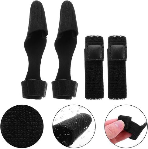 4 Set Fishing Rod Tip Cover and Rod Tie, Canes Sleeves Protector Case Fastening Strap Pole Sleeve, for Outdoor Fishing Accessories in Saudi Arabia