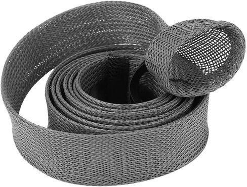 Braided Sleeve Expandable Casting Fishing Rod Pole Cover Protector (Grey) in Saudi Arabia
