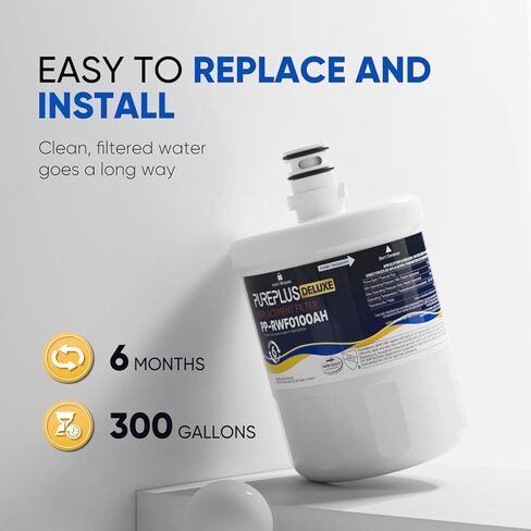 PUREPLUS 5231JA2002A Replacement for LG LT500P, ADQ72910901, GEN11042FR-08, Kenmore 9890, 469890, HDX FML-1, ADQ72910907, LSC27925ST, LFX25974ST, LFX25973D, LFX25973ST Refrigerator Water Filter, 3Pack in Kuwait