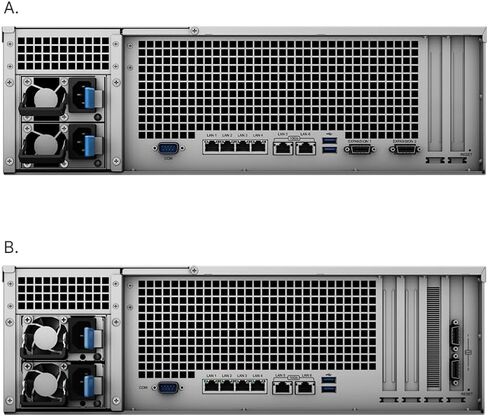 Synology RackStation RS4021xs+ NAS Server with Xeon 2.1GHz CPU, 64GB Memory, 288TB HDD Storage, 2 x 10GbE LAN Ports, DSM Operating System Bundle with Rail kit in Saudi Arabia