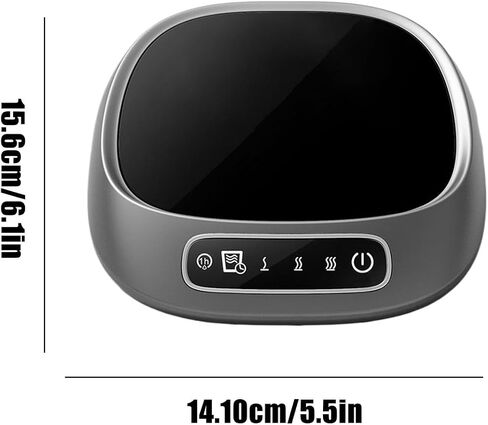 سخان أكواب - قاعدة شحن للمشروبات عبر USB - سخان زجاجي سيراميك كهربائي للمكتب، للشاي بالشوكولاتة والكاكاو الساخن والمطبخ وغرفة النوم وطاولة الطعام والتخييم والأعمال in Kuwait