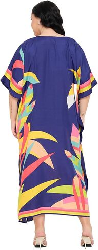 فساتين قفطان من Gypsie Blu للنساء من البوليستر مقاس كبير بدلة استحمام Moo Moos لتغطية قفطان BeachDress Resort Lounge Outfit in Kuwait