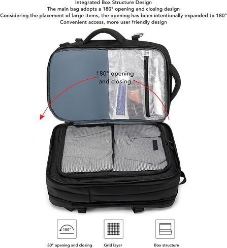 Vacuum Seal Backpack Travel with Pump, 22L to 55L Expandable Air Compression System, Water Proofing Carry On Luggage for Business Trip, Travel, Camping in Saudi Arabia