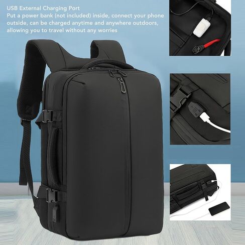 Vacuum Seal Backpack Travel with Pump, 22L to 55L Expandable Air Compression System, Water Proofing Carry On Luggage for Business Trip, Travel, Camping in Saudi Arabia