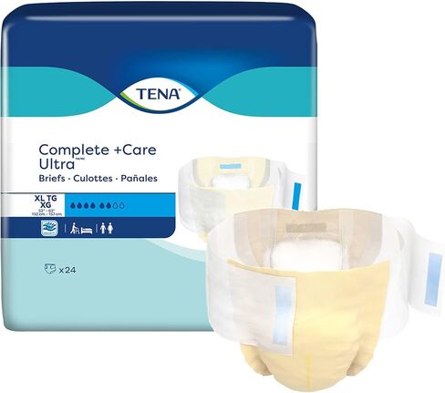 TENA COMMUNT +CARE ULTRA ™ BEREENCER BRIEF ، امتصاص معتدل ، كبير ، 24 COUNT in Saudi Arabia