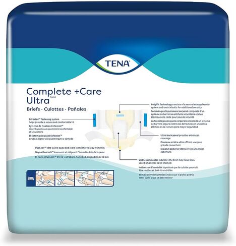 TENA COMMUNT +CARE ULTRA ™ BEREENCER BRIEF ، امتصاص معتدل ، كبير ، 24 COUNT in Saudi Arabia