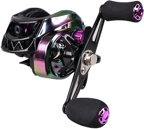 Fishing Baitcasting Reel Featuring 7 21 Speed Ratio, 12 Position Magnetic Brake, and Lightweight Metal Design for Enhanced Casting Performance in Saudi Arabia