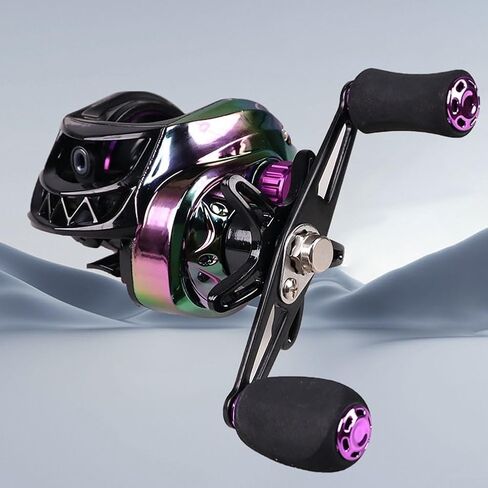 Fishing Baitcasting Reel Featuring 7 21 Speed Ratio, 12 Position Magnetic Brake, and Lightweight Metal Design for Enhanced Casting Performance in Saudi Arabia