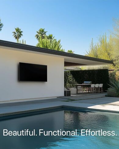 SONAGI Helios 65" Outdoor TV - Anti-Glare, IP65 Water, Dust Resistant Television with 1000-Nit Brightness for Direct Sun All Weather Viewing - Weatherproof 4K UHD Smart TV for Patio and Outside in Saudi Arabia
