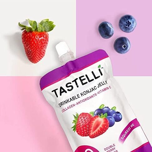 Konjac Jelly Infused with Collagen Drink + Vitamin C + Antioxidants / 10 Calories, Vegan, Zero Sugar/Healthy Drinkable Dessert Pouch / (Lychee) - 150mL x 10 Pouches in Saudi Arabia