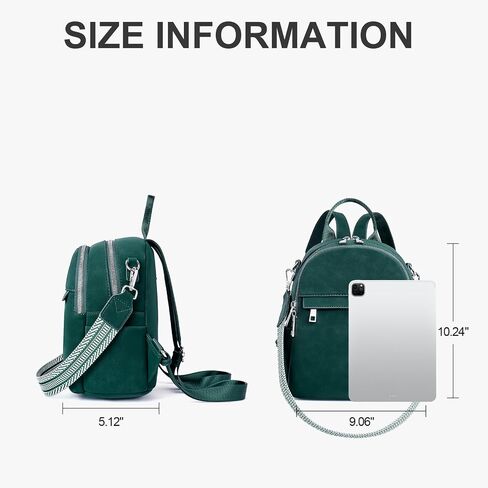 Small Backpack Purse for Women Leather Mini Convertible Designer Backpack Travel Shoulder Fashion Bag Black in Saudi Arabia