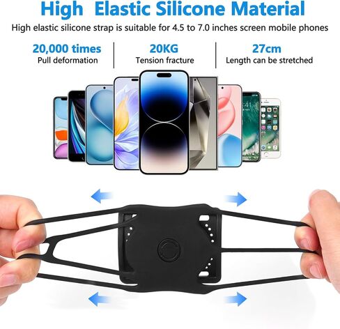 Wristband Phone Holder for Running, 360°Rotation & Detachable Sports Armband, Arm Band for Running, Fits 4''-6.5''Phone in Saudi Arabia