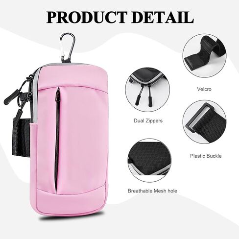 حامل هاتف لحزام الذراع للجري، محافظ صغيرة للنساء وحقيبة كروس للرجال والأطفال، iPhone 11 12 13 14 15 16e 16 Pro Max Xs Xr X Galaxy Ultra S25 Plus Note، 3 في 1 هاتف رياضي مع حزام يد للجيم in Kuwait