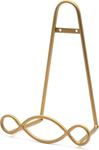 Red Co. Easel Display Rack Stand for Decorative Home Wall, Unique Loop Design, 8" W × 5" D × 11" H, Black in Saudi Arabia