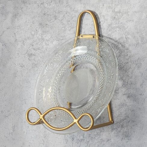 Red Co. Easel Display Rack Stand for Decorative Home Wall, Unique Loop Design, 8" W × 5" D × 11" H, Black in Saudi Arabia
